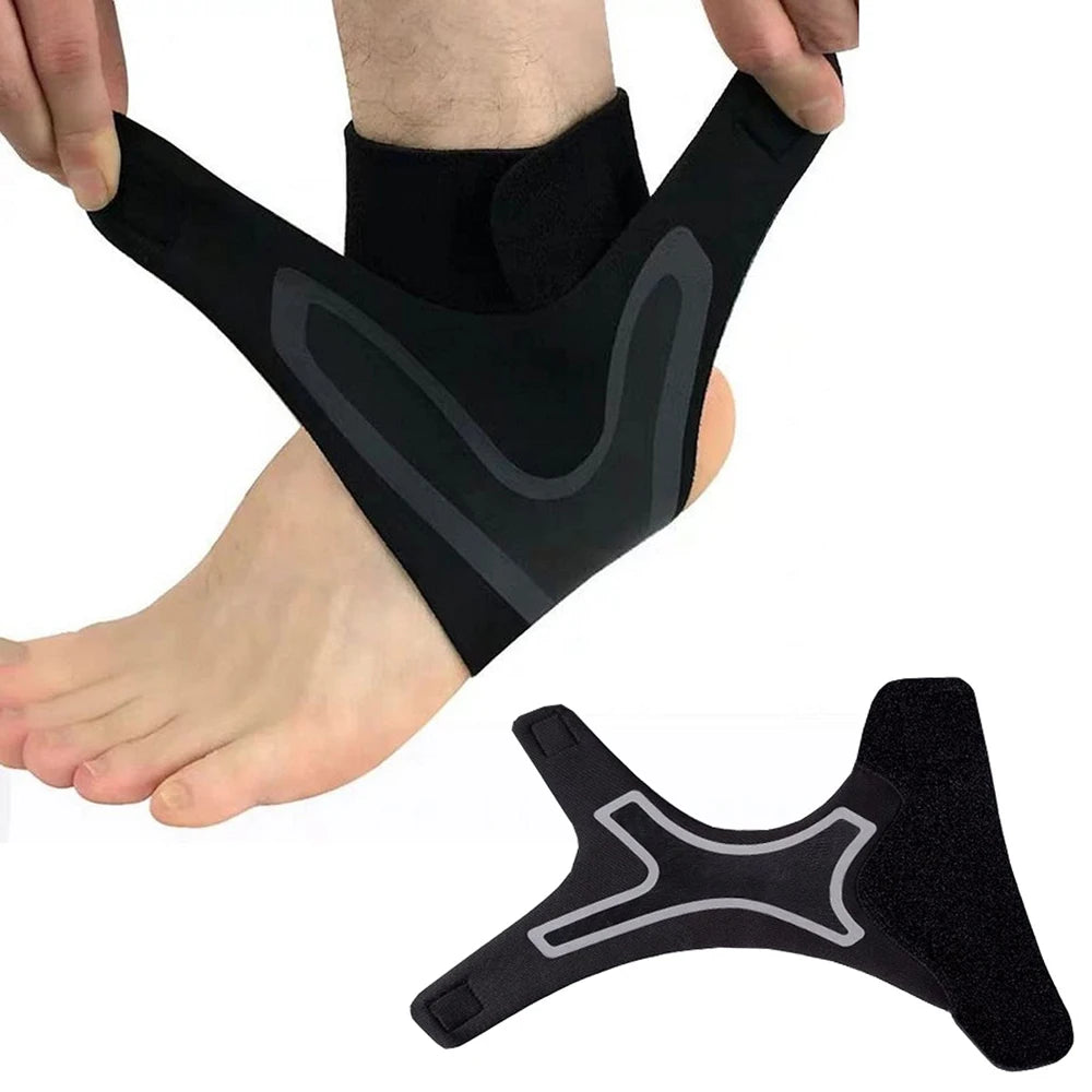 1Pcs Adjustable Compression Ankle Sleeve Elastic Ankle Brace Guard Foot Anti-Sprain Support Heel Protective Strap