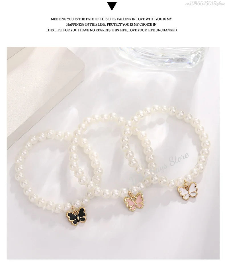 Butterfly Jewelry Sets Crystal Acrylic Romantic Bracelet Ring Necklace Earring Set for Women Wedding Dinner Dress Accessories