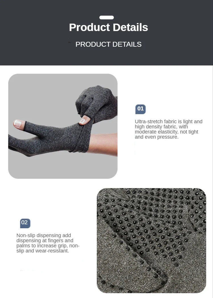 Compression Arthritis Gloves Wrist Support Brace Carpal Tunnel Pain Relief Women Men Therapy Wristband Anti-Slip Work Gloves