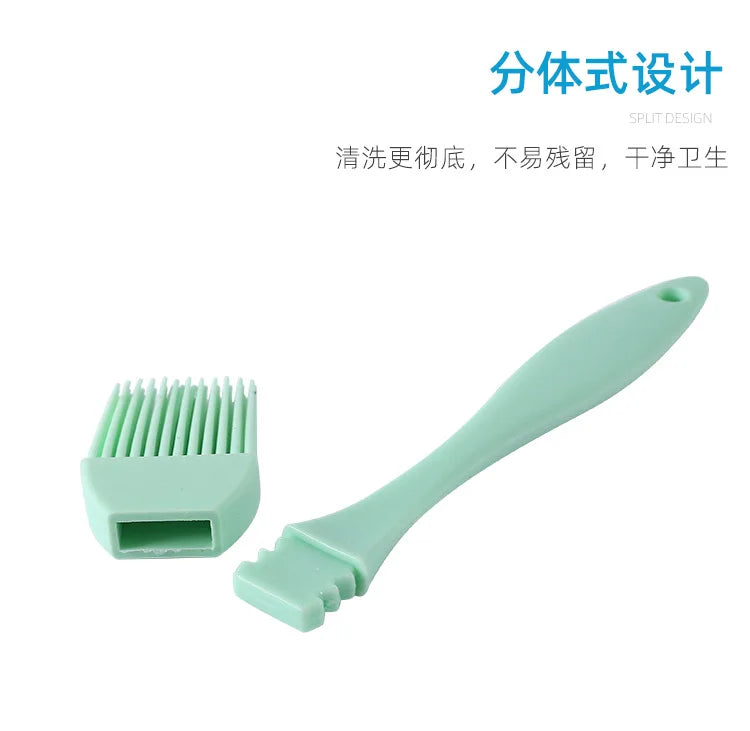 1PCS Silicone BBQ Oil Brush Cake Baking Brush Home DIY Silicone Tools Brush Cooking Basting Brush Silicon Kitchen Barbecue Brush