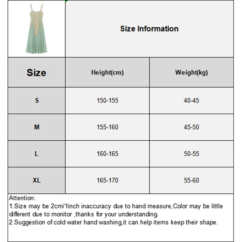 Women Mesh Spaghrtti Strap A-line Holiday Seaside Summer Princess Long Dress