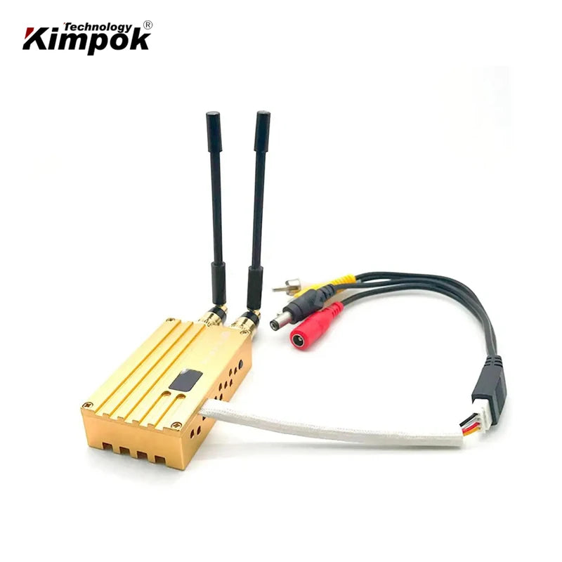 40km 1.2Ghz 1.3Ghz FPV UAV Video Transmitter and Receiver with 8W Drones Video Link 8 Channels