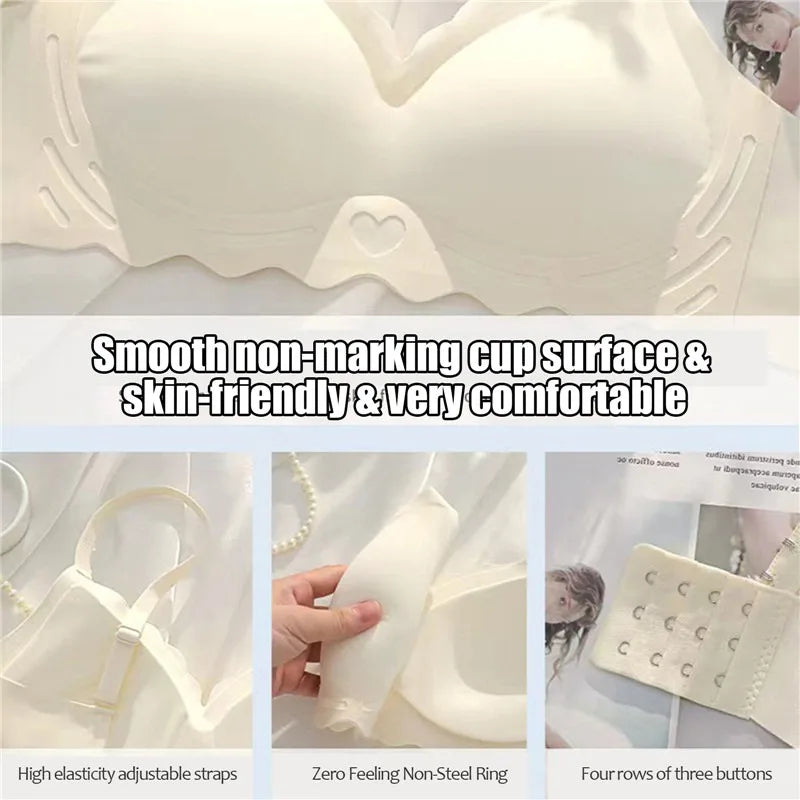 Sexy Seamless Bra Women Comfort Lingerie Sports Padded Tops Sexy Wireless Underwear Soft Bralette Support Bra Thin Intimates