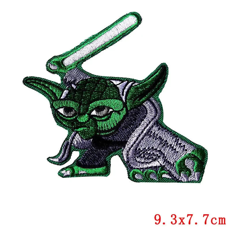 Disney Movie Baby Yoda Embroidered Patches on Clothes Clothes Badge Fusible Patches for Clothing Iron on Garment Decoration