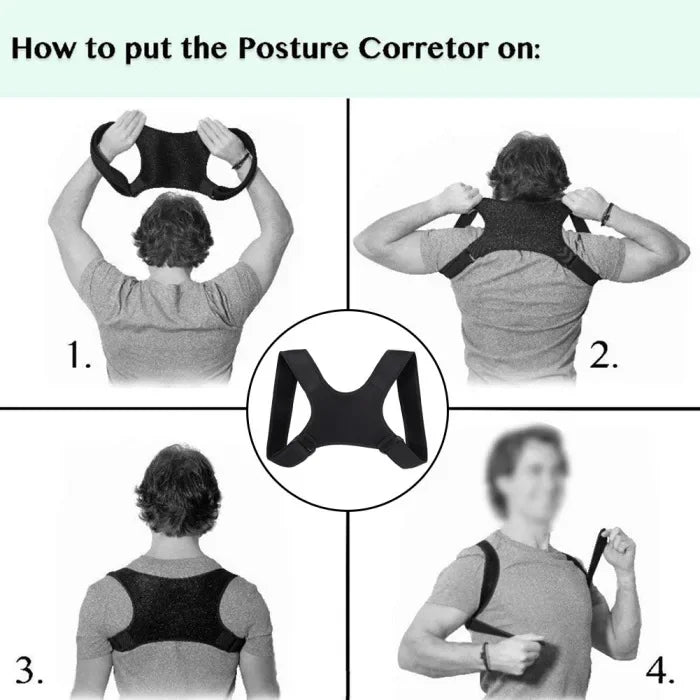 Adjustable Posture Corrector for Men & Women, Back Fracture Support, Clavicle & Spine Shoulder Brace Belt for Comfort