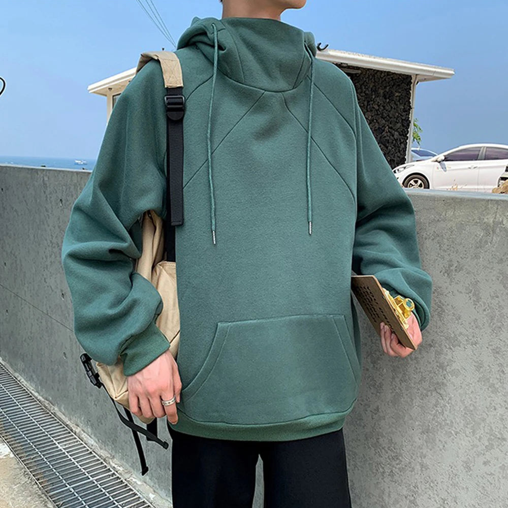 Hoodie Sweatshirt New 2022 Autumn And Winter Hooded Loose Plus Fleece Warm Top Turtleneck Jacket