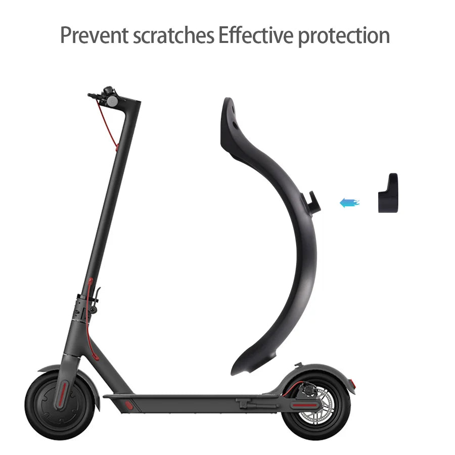 For Xiaomi Mijia MI M365 1S M187 Pro Electric Scooter Tire Splash Fender with Rear Taillight Front Back Guard Mudguard screw KIT