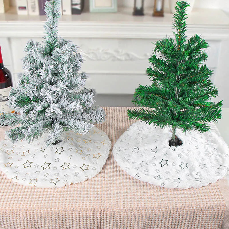 1PC Mini Christmas Tree Skirt Decoration Floor Desktop DIY Christmas Tree New Year Shopping Mall Window Christmas Products