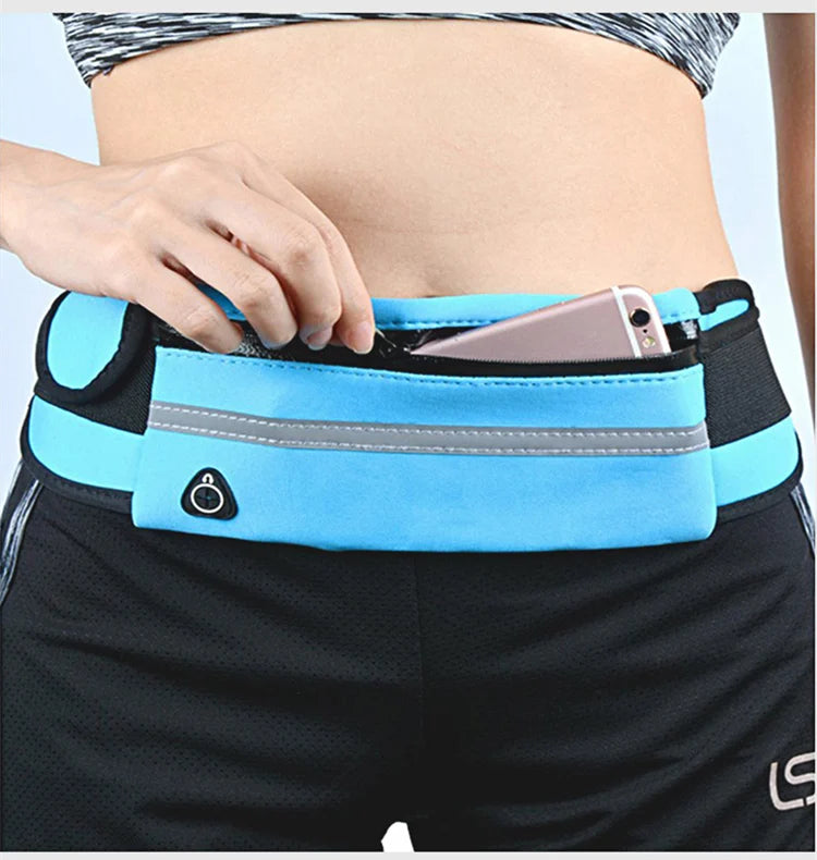 New Running Bag Cycling Bag Waist Bag Belt Bag Waterproof Sports Fanny Pack Mobile Phone Case Gym Running Jogging Run Pouch