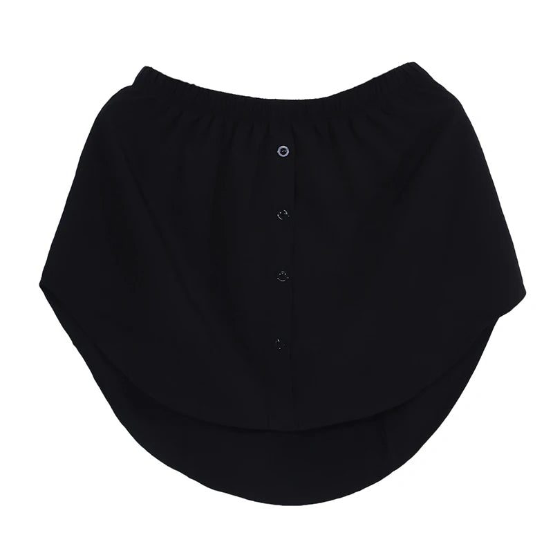 Detachable Underskirt Women Fake Shirt Irregular Skirt Tail Blouse Hem Cotton Extender Fake Hem Mini Skirt Fake Hem 6 Sizes