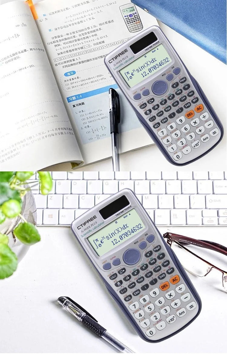 Calculator for 991ES-PLUS Original Scientific Calculator 417 Functions For High School University Students Office Coin Battery