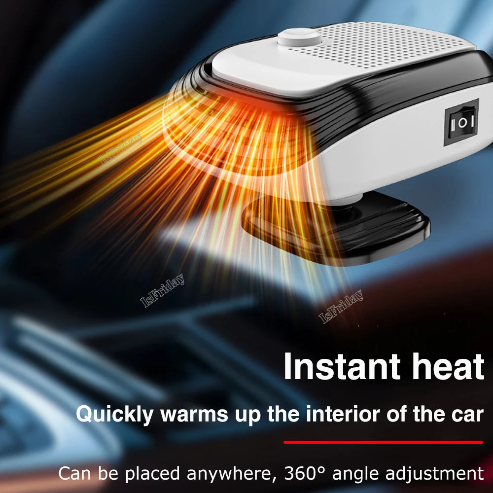 Car Defroster Windshield Heater 12V/24V 2 In 1 Heating/Cooling Fan For Auto Window Demister With Fast Heating For Truck RV SUV