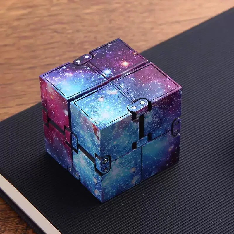 Infinity Magic Cube Starry Sky Square Puzzle Toys Four Corner Maze Toys Children Adult Decompression Relaxing Hand-Held for ADD