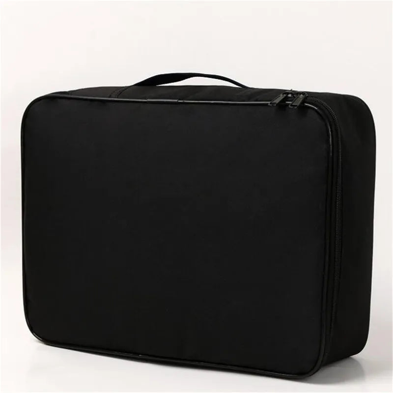 Document Organizer Briefcase 1/2/3-Layer Folder Holder Men's Women's Bag Cover Purse Passport Home Functional File Storage Case