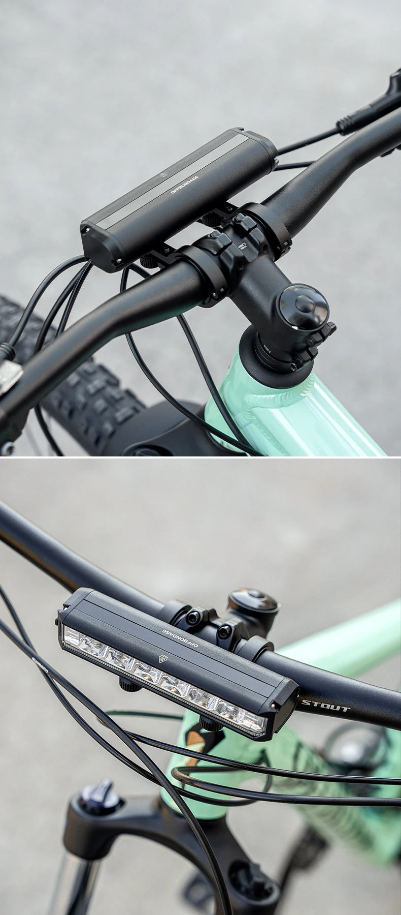 OFFBONDAGE Bicycle Light Front 900Lumen Bike Light 2000mAh Waterproof Flashlight USB Charging MTB Road Cycling Lamp