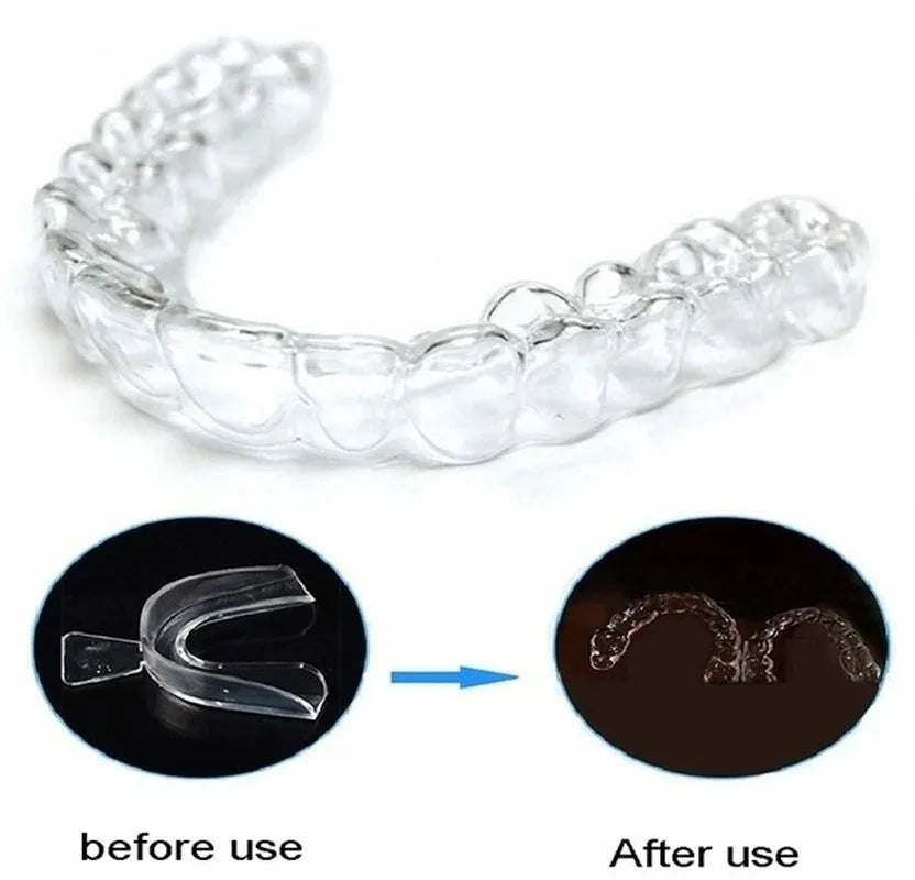 2/4pc Mouth Guard EVA Teeth Protector Night Guard Mouth Tray for Bruxism Grinding Anti-snoring Teeth Whitening Boxing Protection