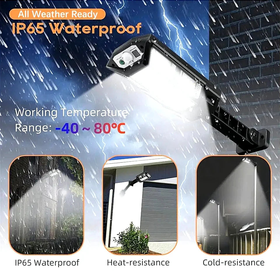 NEWEST Upgrade Powerful Solar Led Lights Outdoor Solar Lamp With Motion Sensor Waterproof Solar Garden Light Street Yard Lantern