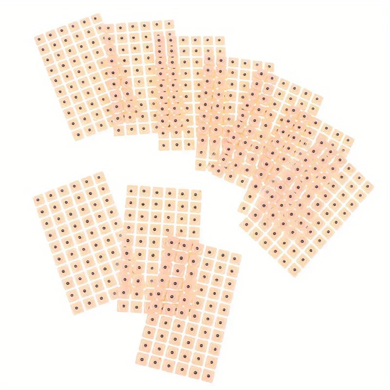 600/1200PCS Relaxation Ear Stickers Therapy Needle Patch Ear Acupuncture Needle Ear Massage Care Auriculotherapy Vaccaria Seeds