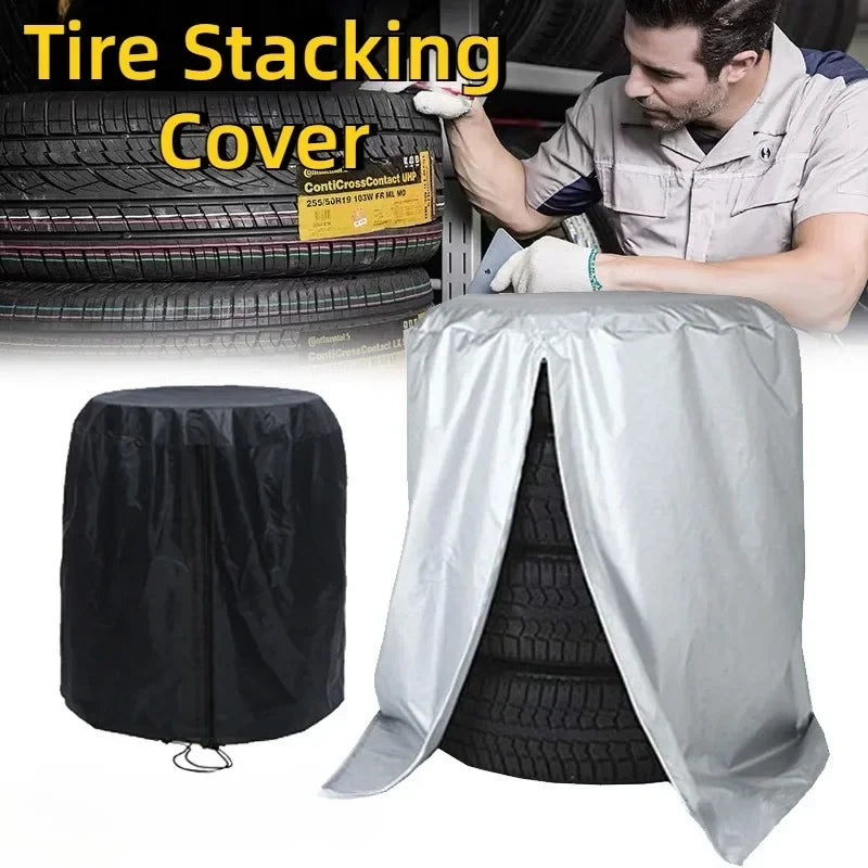 Multisize Car Tire Cover 4 Tires Capacity Storage Bag Waterproof Dustproof 210D Polyester Big Capacity Outdoor Tire Covers