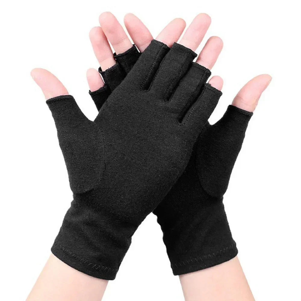 Compression Arthritis Gloves Wrist Support Therapy Wristband Half Finger Compression Gloves Joint Pain Relief Cycling Gloves