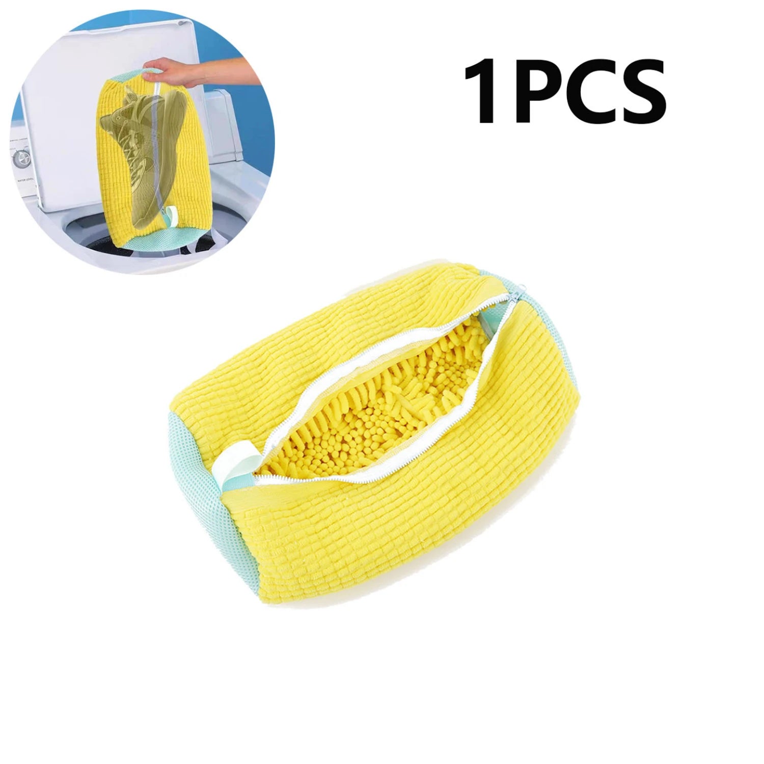 Cotton shoe washing bag, zipper shoe washing bag, washing machine specific shoe washing bag, anti deformation shoe washing bag