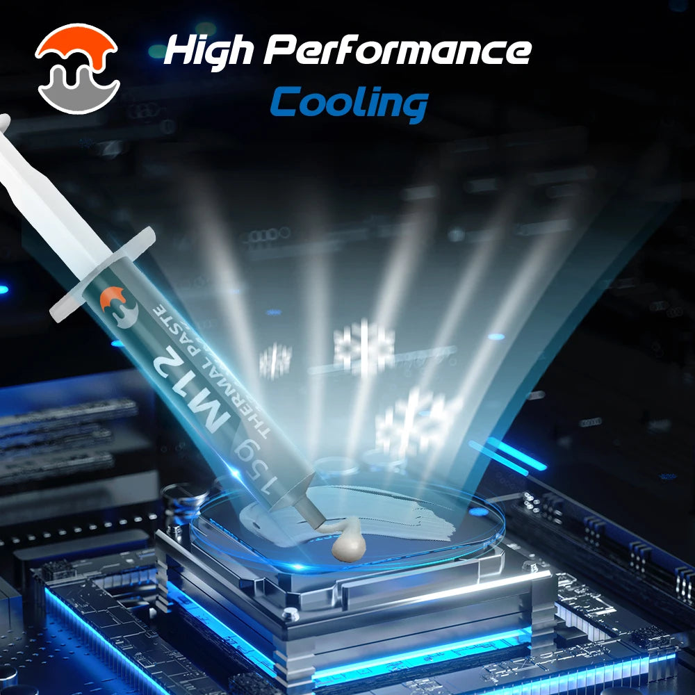 MJ Thermal Paste Performance Thermal Conductive Grease Paste 12.4 W/MK 1/4/8/15/30g For Game PC PS5 CPU GPU Cooling