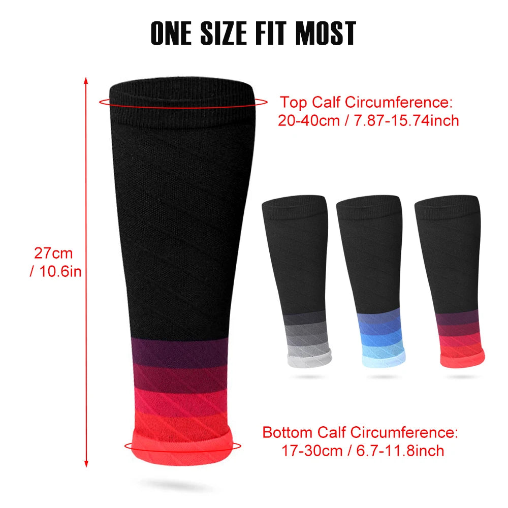 1Pair Compression Calf Sleeves Men Women Shin Splint Compression Sleeve 20-30mmhg,Footless Compression Socks for Running,Nurses