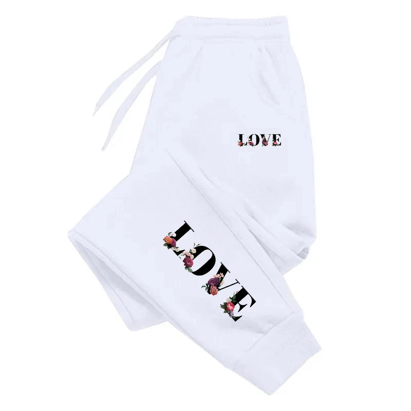 Womens Tracksuit Trousers New LOVE Letter Print Street Luxury Sweatpants Daily Casual Simplicity Versatile Jogging Sport Pants