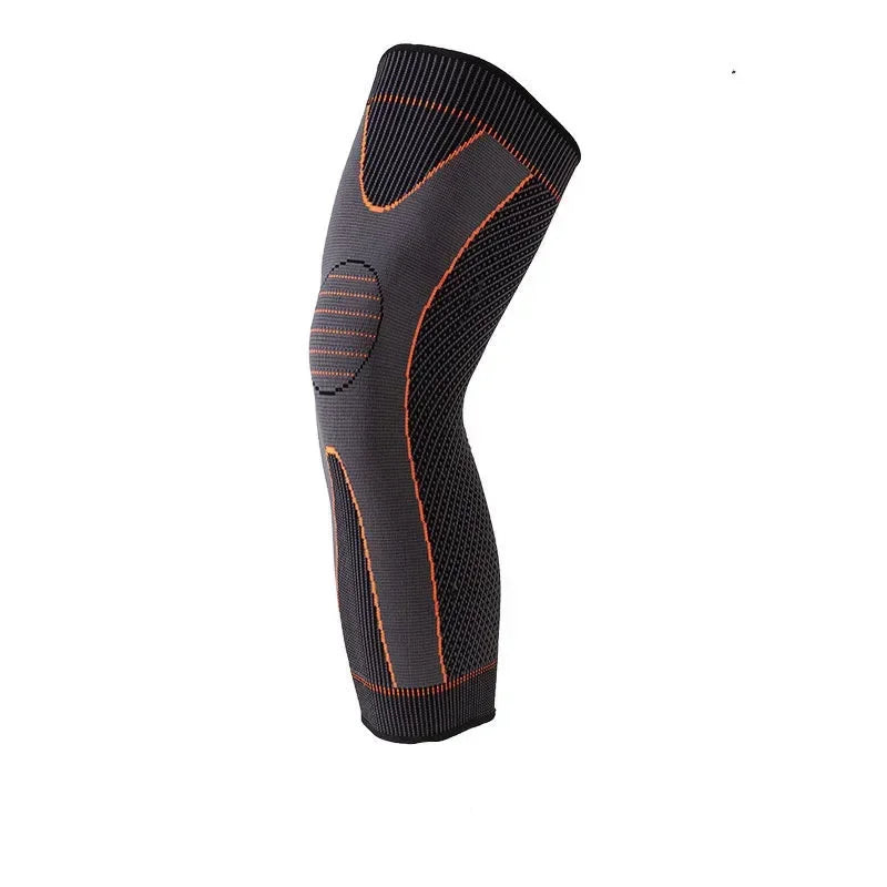 Compression Knee Pads Support Lengthen Stripe Sport Sleeve Protector Elastic Long Warm Kneepad Brace Volleyball Running 1pc