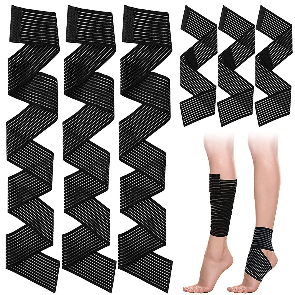 1Pcs 40-200cm Compression Bandage Protector Knee Support Brace Sports Elastic Elbow Straps Leg Bands Elast Bandag Workout Wrap