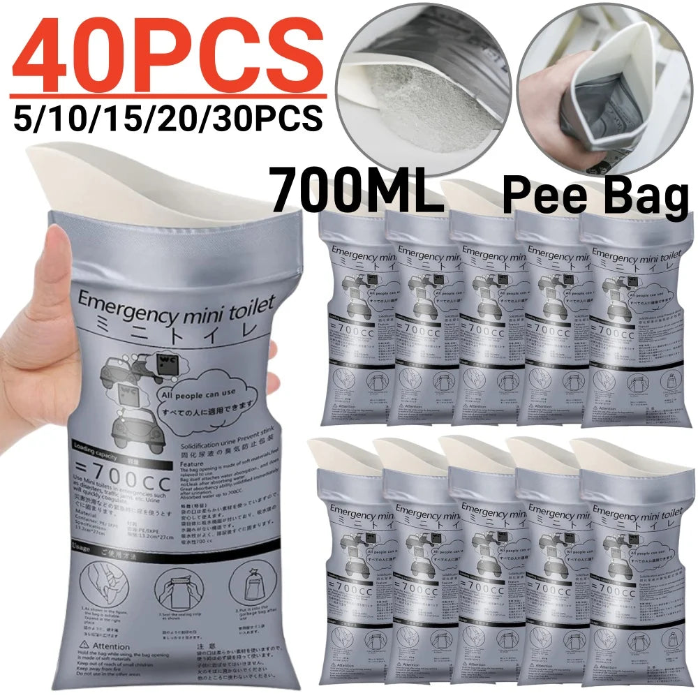 Outdoor Emergency Urinate Bags Disposable Piss Bags Travel Mini Mobile Toilet Women Men Portable Urine Bag Baby Vomiting Bag