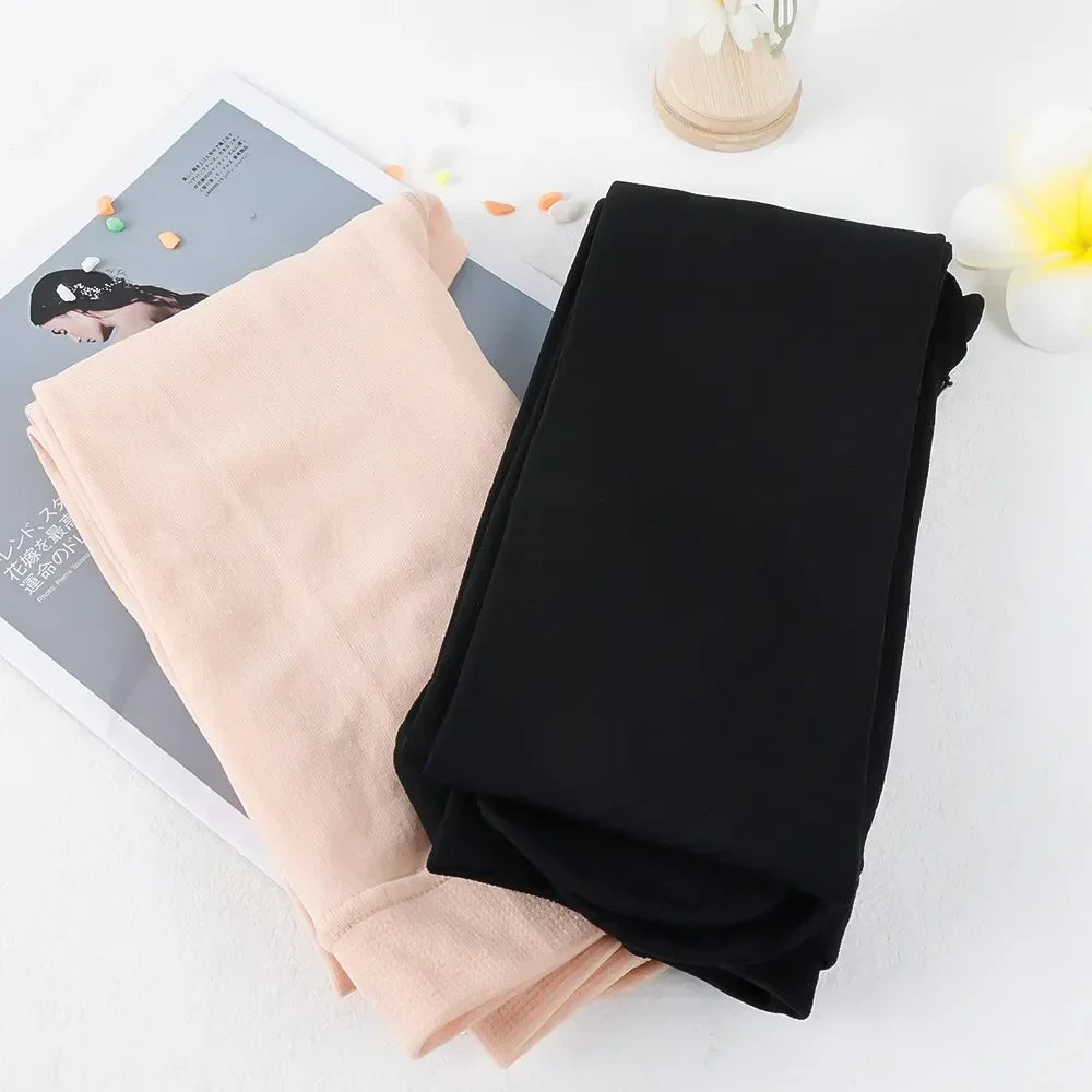 Women Thermal Leggings Winter Warm Sexy Elastic Translucent Pantyhose Female Fleece Thermal High Waist Slim Thicken Tight Pants