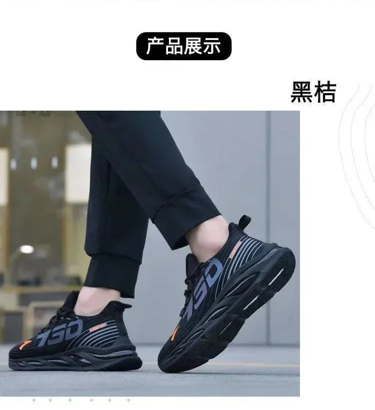 2024 new modelShoes for Men Casual Slip on Fashion Sneakers Breathable Running Shoes Outdoor Walking Training Tennis Shoes