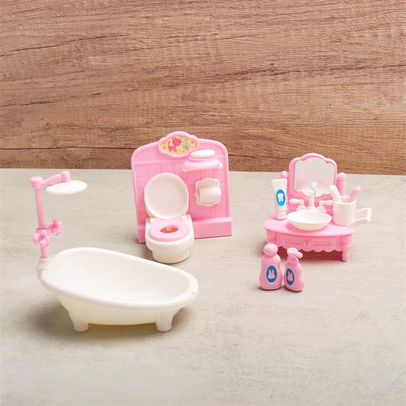 1:12 Miniature Home Furniture Set, Doll Accessories For Bedroom, Living Room, Kitchen And Bathroom, Doll House Accessories, Gift