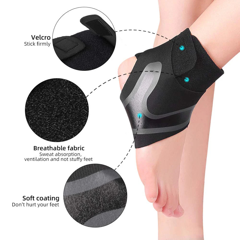 1Pcs Adjustable Compression Ankle Sleeve Elastic Ankle Brace Guard Foot Anti-Sprain Support Heel Protective Strap