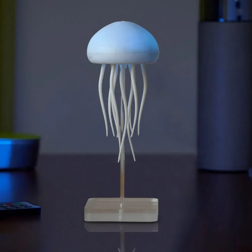 Cartoon Dancing Jellyfish Night Light RGB Gradient Cute Jellyfish Bedside Lamp Voice Control Type-C Charging LED Night Lamp