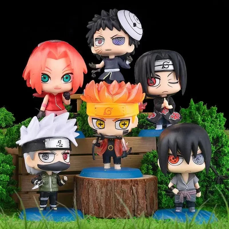 Naruto Anime Figure Kakashi  Sasuke  Blind Box Lucky Box Figure Mystery Box Anime Best Gift Exquisite Figurines