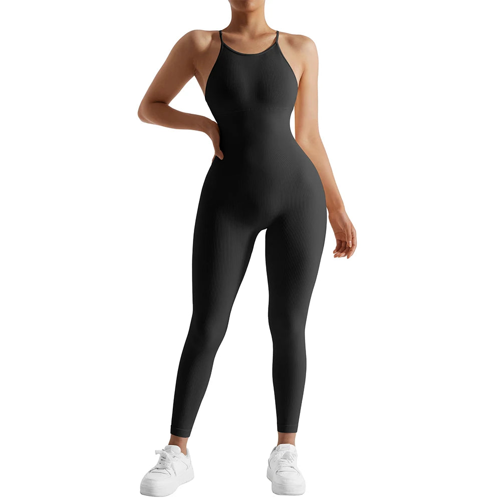 Bodysuit Women Jumpsuit Summer Romper Overalls Sportswear Fashion Streetwear Women Overalls One Piece Fitness Sports Bodysuits