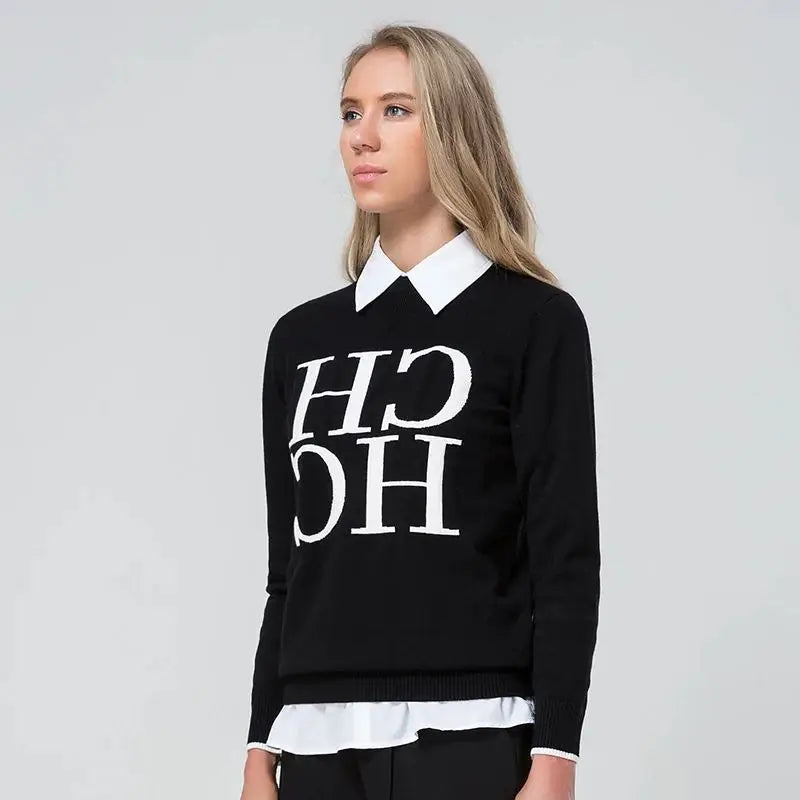 CHCH 2024 New Fashion Casual Women's Sweater Autumn Winter Classic Warm Female Pullover Knitwear Sweatshirt