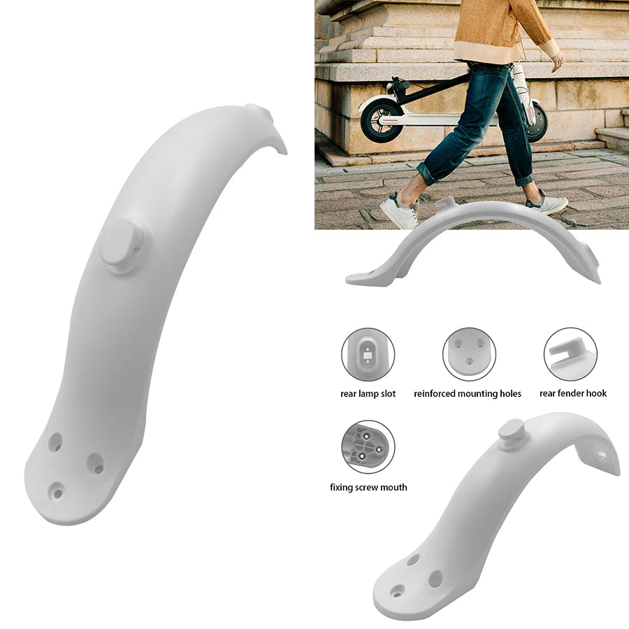 For Xiaomi Mijia MI M365 1S M187 Pro Electric Scooter Tire Splash Fender with Rear Taillight Front Back Guard Mudguard screw KIT