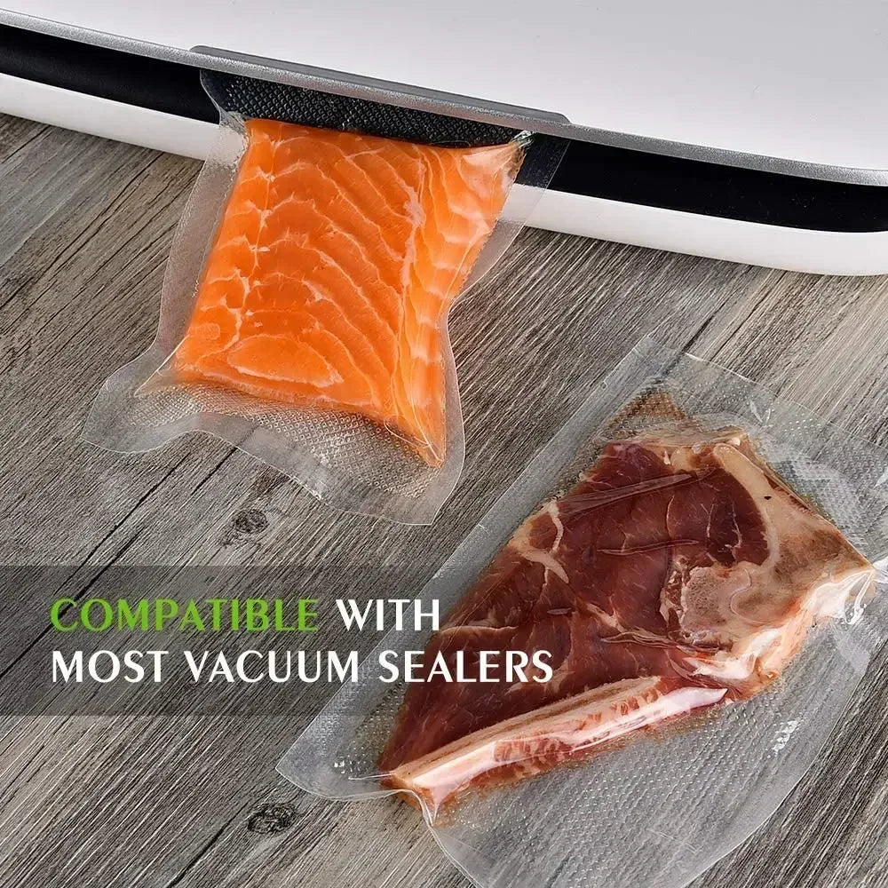 50pcs/Lot BPA-Free Food Vacuum Plastic Sealing Bags Food Preservation Sealed Bag Household Reusable Vacuum Sealer Bag