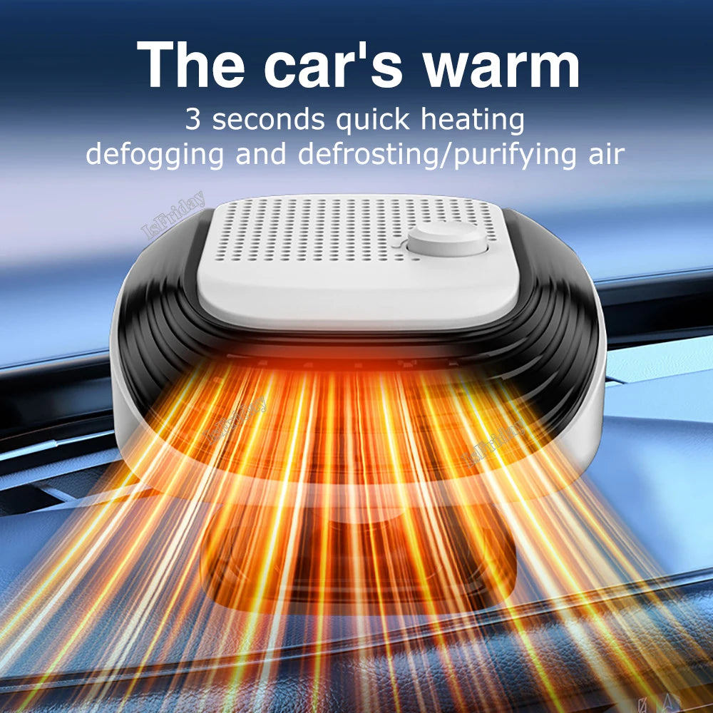 Car Defroster Windshield Heater 12V/24V 2 In 1 Heating/Cooling Fan For Auto Window Demister With Fast Heating For Truck RV SUV