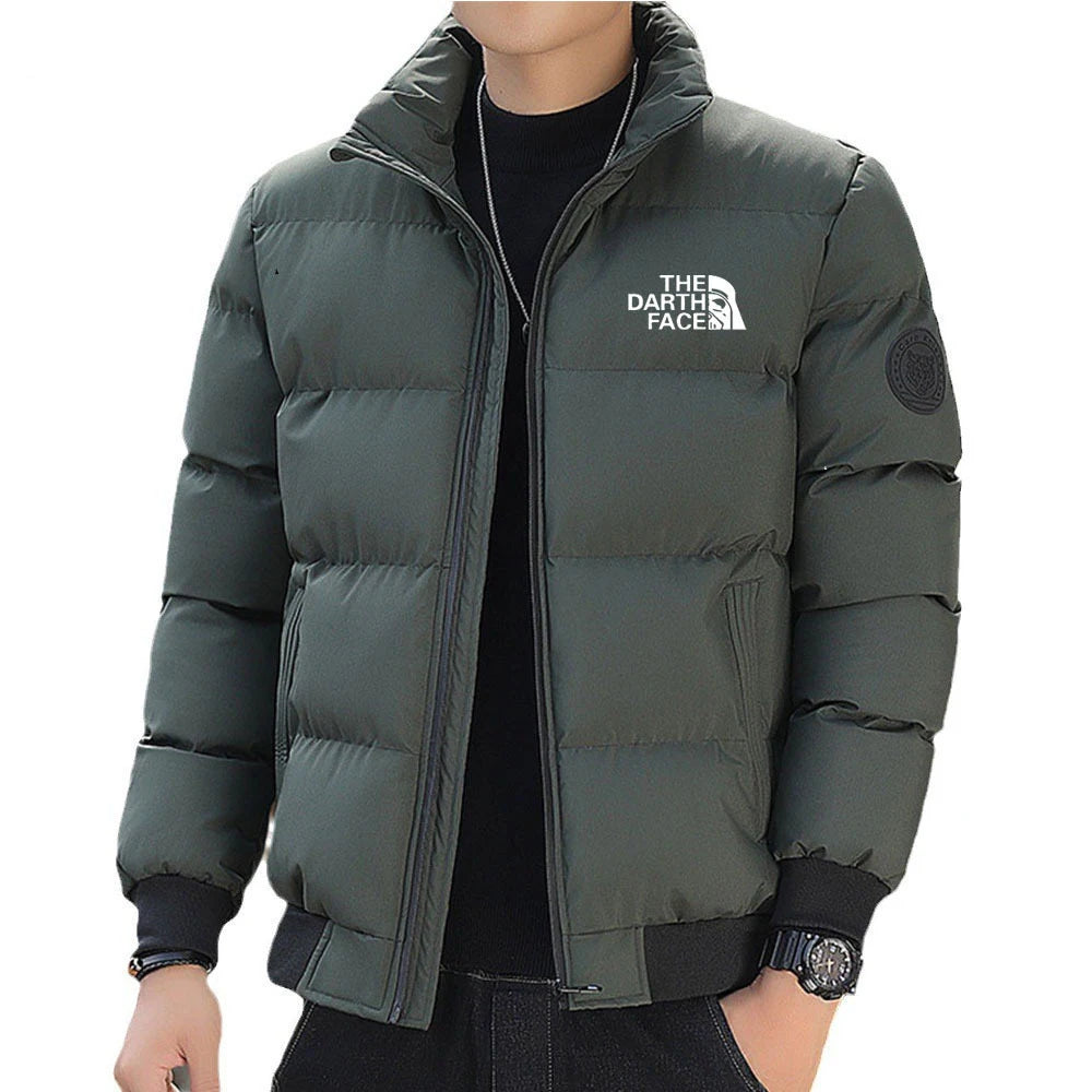 Korean Version New Stand Up Collar Men Cotton Jacket Winter Thick Warm Fashionable Short Down Cotton Jacket