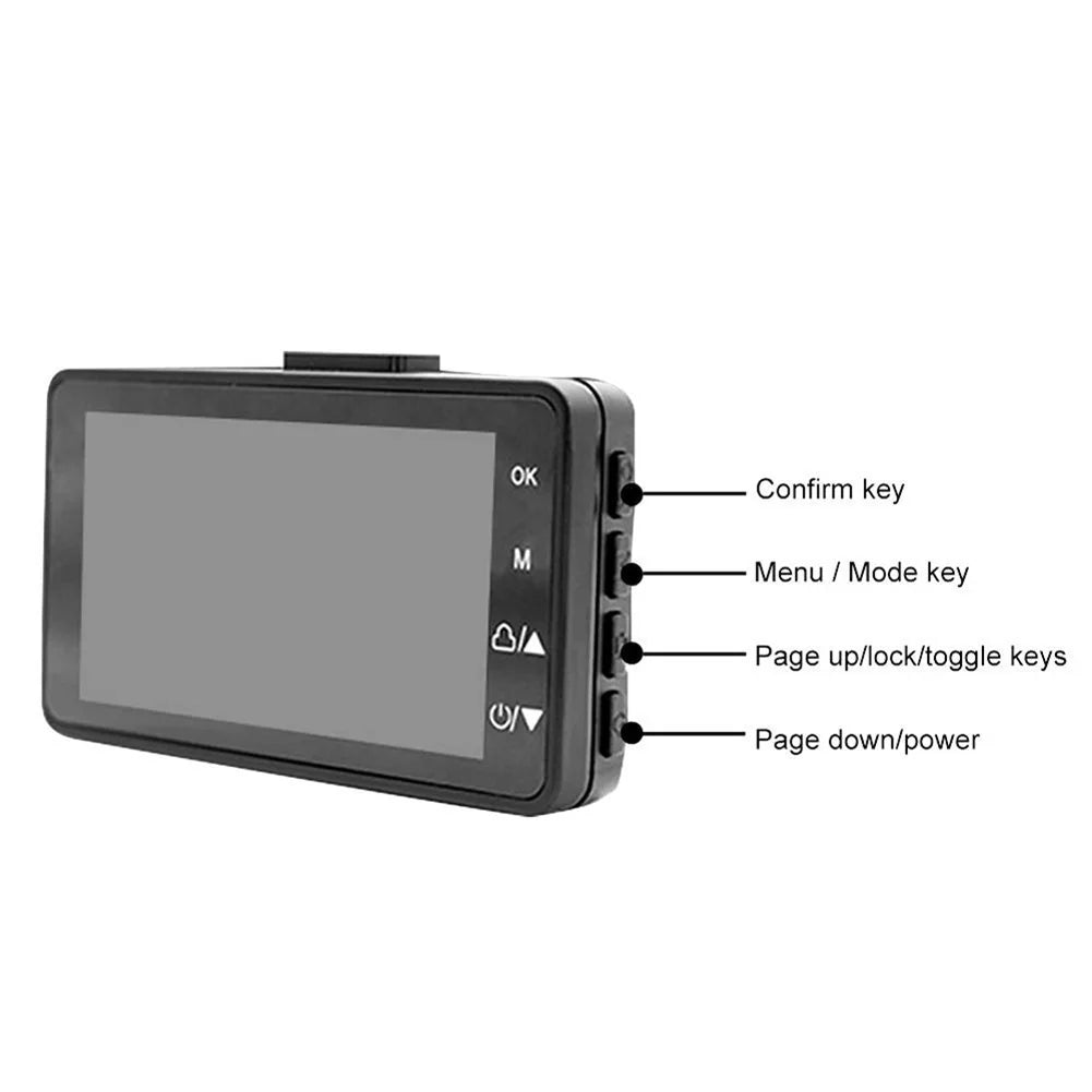 MT80 Motorcycle DVR Dual Video Front Rear With 3'' High Definition Screen Loop Recording Bike Cycle Driving Recorder Waterproof