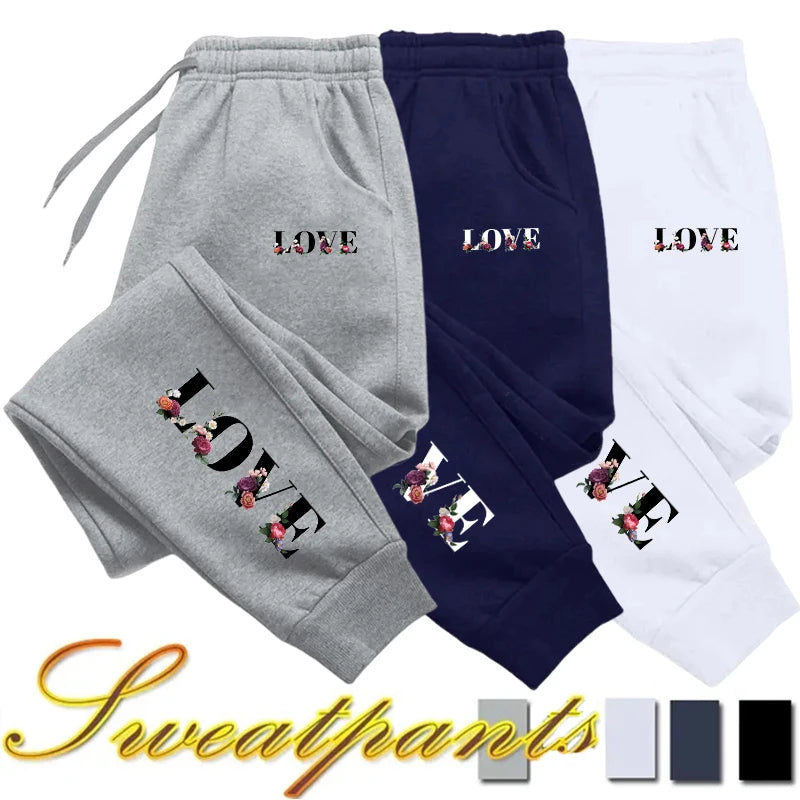 Womens Tracksuit Trousers New LOVE Letter Print Street Luxury Sweatpants Daily Casual Simplicity Versatile Jogging Sport Pants