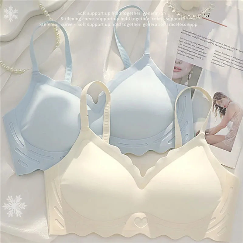 Sexy Seamless Bra Women Comfort Lingerie Sports Padded Tops Sexy Wireless Underwear Soft Bralette Support Bra Thin Intimates