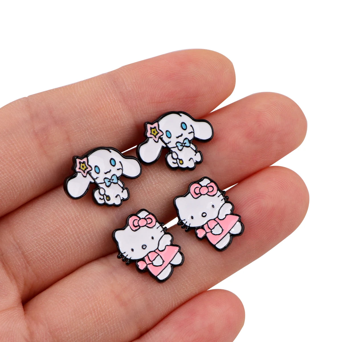 Cute Cartoon Angle Metal Earrings For Women Girl Stud Earring Trendy Stainless Steel Earrings Ear Piercing Jewelry Party Gift