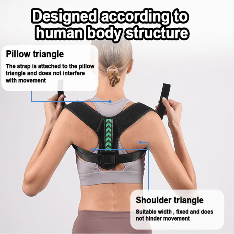 Posture Corrector For Men And Women - Adjustable Upper Back Brace For Clavicle Support | Neck, Back, Shoulder Pain Relief 1PC