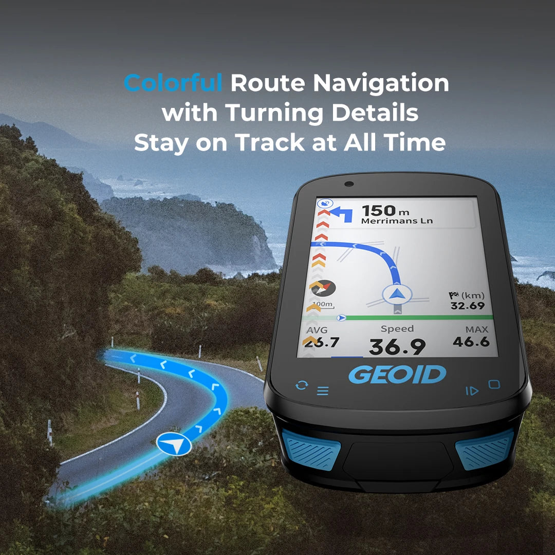 GEOID CC600 Bike Computer Wireless Smart Navigation Bicycle Speedometer Automatical WIFI ANT Odometer IPX7