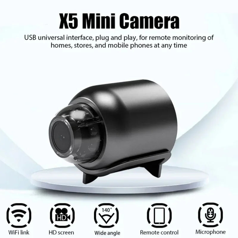 New X5 Camera Wireless 1080P Surveillance Security Video Cam Night Vision Motion Detect  Camcorder Mini Cam Monitor Smart Home